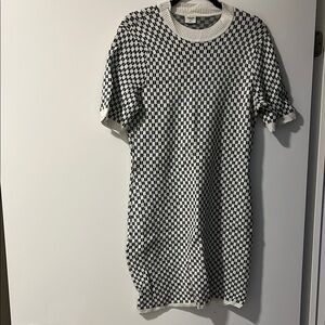 Checkered White/Green dress
